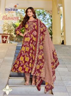 Radhika lifestyle blossom vol 8 textiles wholesale kurtis